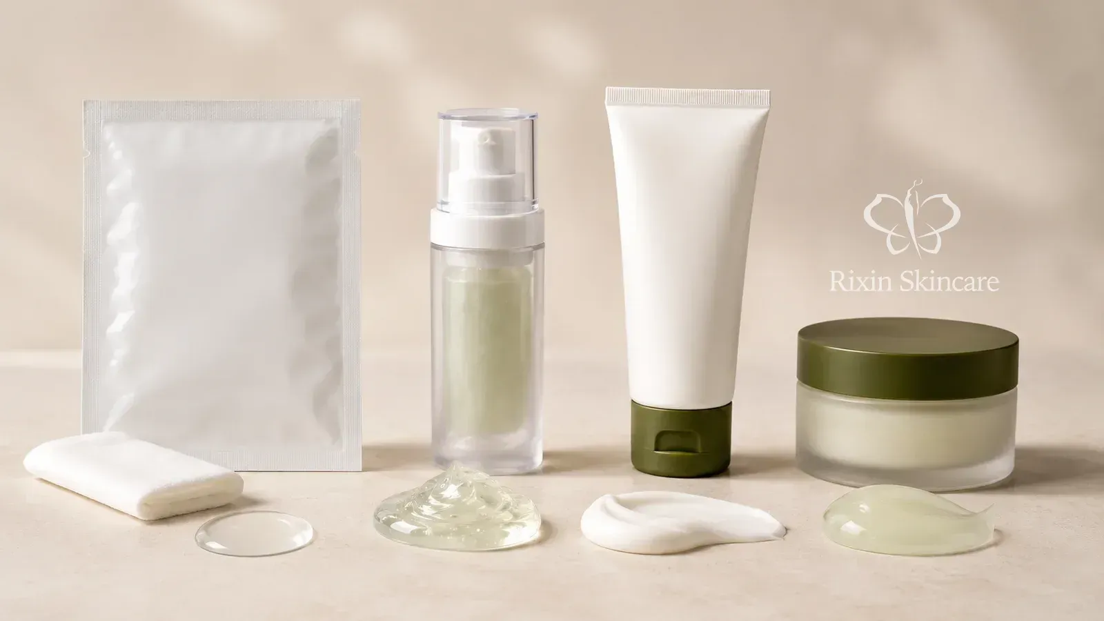 Sheet, gel, cream, and sleeping mask formats paired with distinct essence, gel, cream, and gel-cream textures